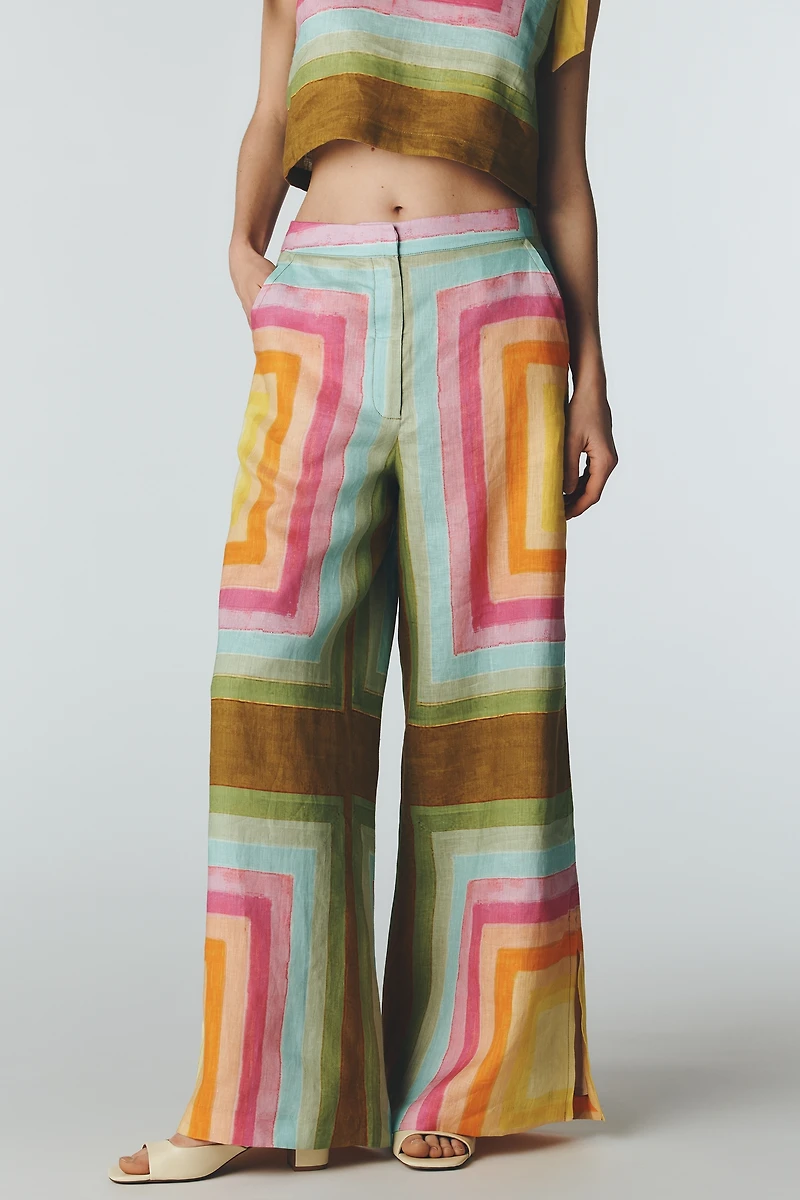 Hope for Flowers by Tracy Reese Linen Side-Tie Trousers