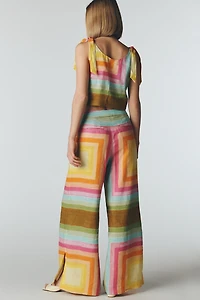 Hope for Flowers by Tracy Reese Linen Side-Tie Trousers