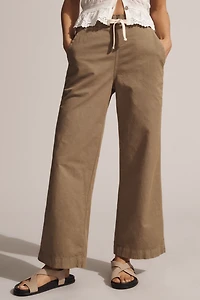 AMO Marian Linen Blend Drawstring Pants