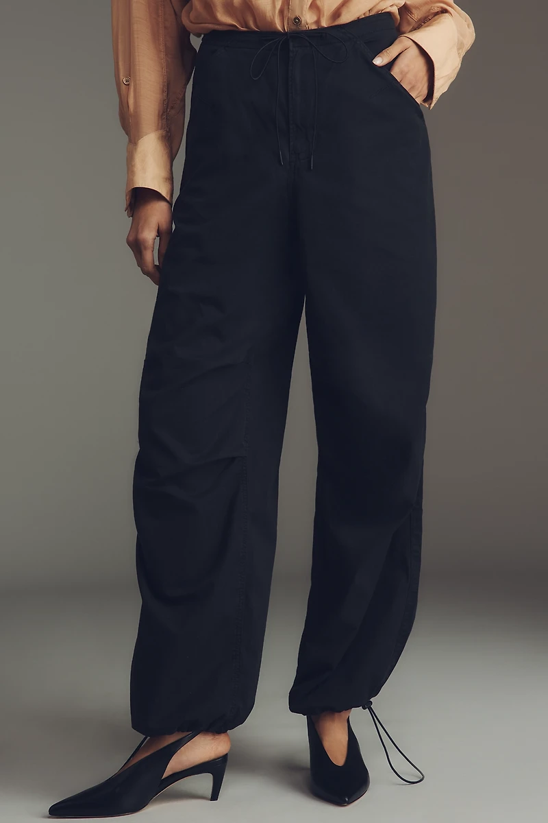 Good American Twill Parachute Pants