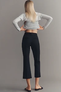 Good American Stretch Ponte High-Rise Kick Flare Pants