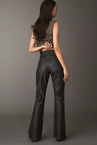 Good American Classic Bootcut Faux-Leather Pants