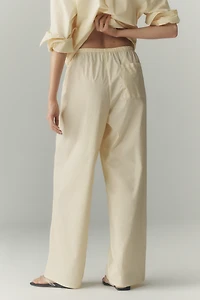 Good American Poplin Pull-On Pants