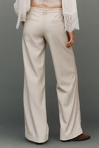 Pilcro Low-Rise Faux-Leather Pants