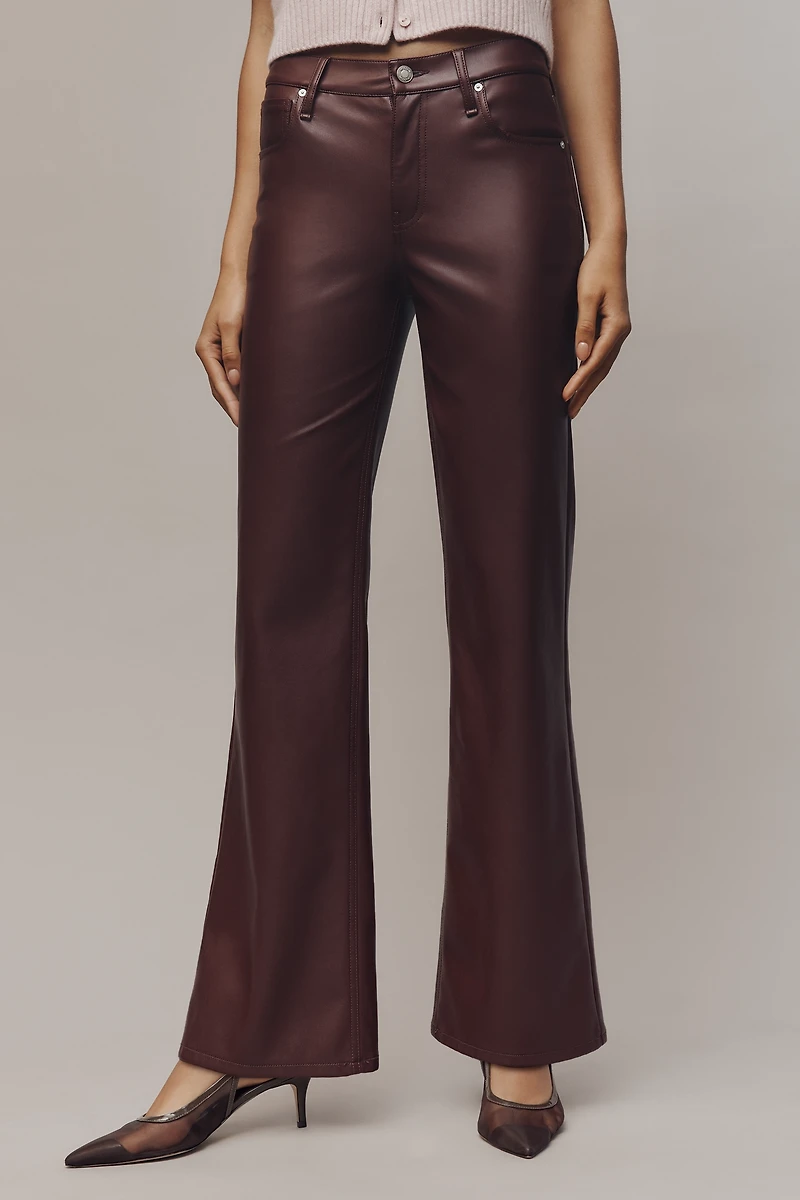 Hudson Faux-Leather Rosie Wide-Leg Pants