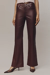 Hudson Faux-Leather Rosie Wide-Leg Pants