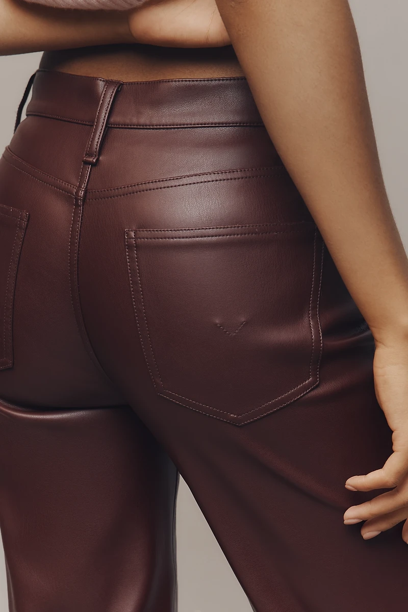 Hudson Faux-Leather Rosie Wide-Leg Pants