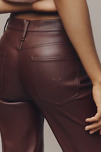 Hudson Faux-Leather Rosie Wide-Leg Pants