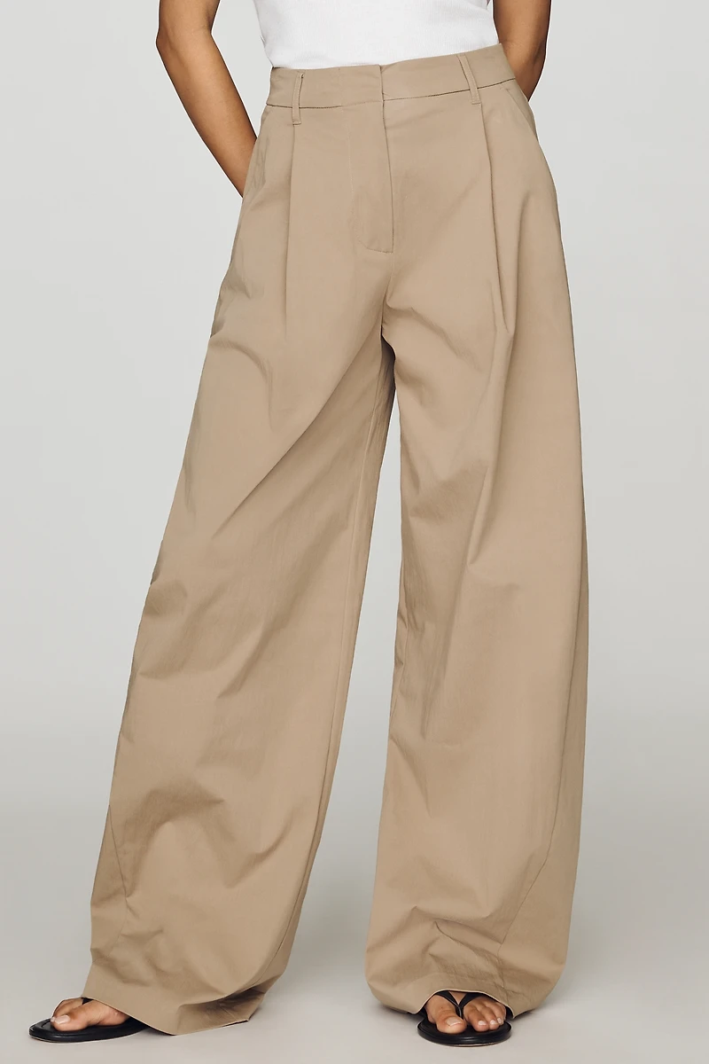 BAYSE Scout Pleated Wide-Leg Trousers