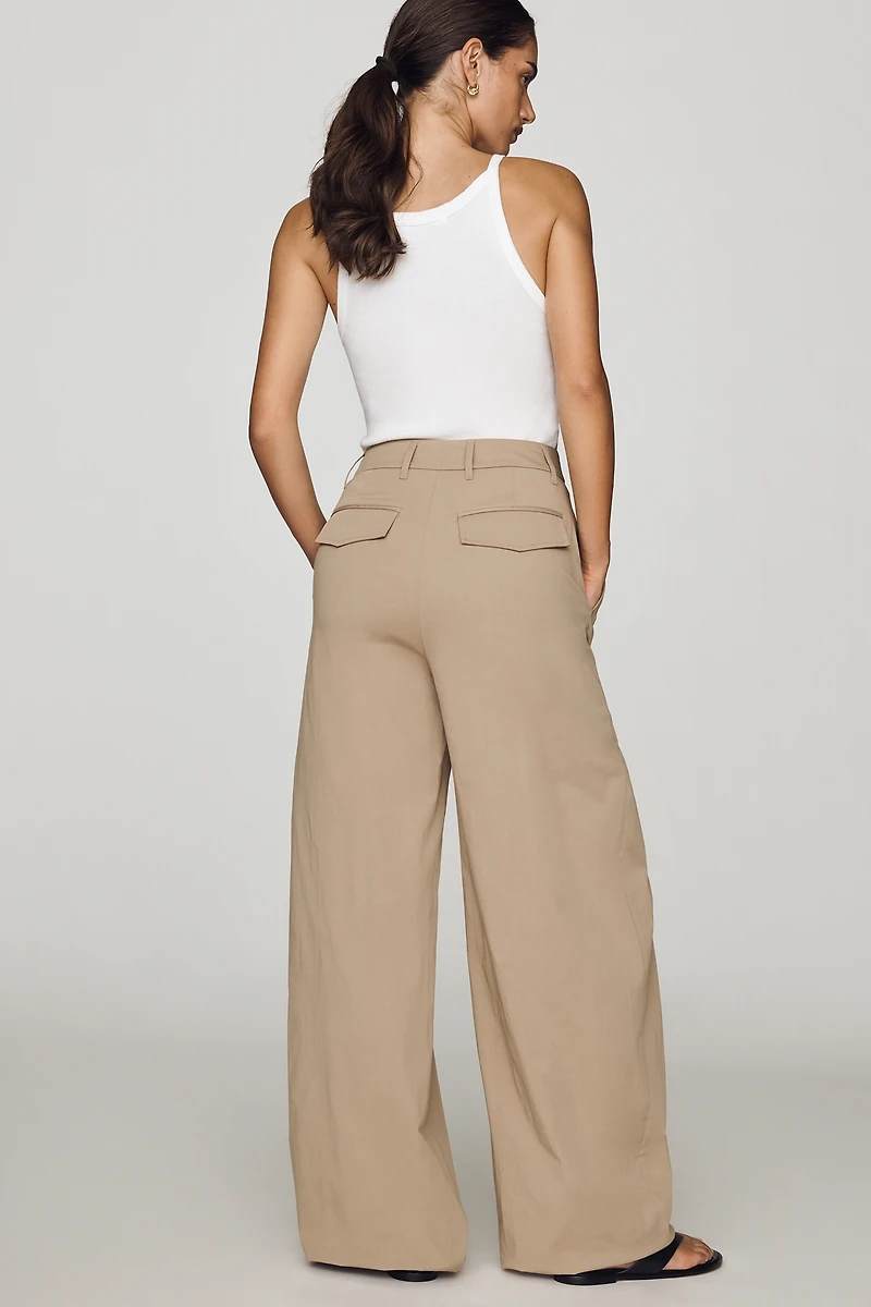 BAYSE Scout Pleated Wide-Leg Trousers
