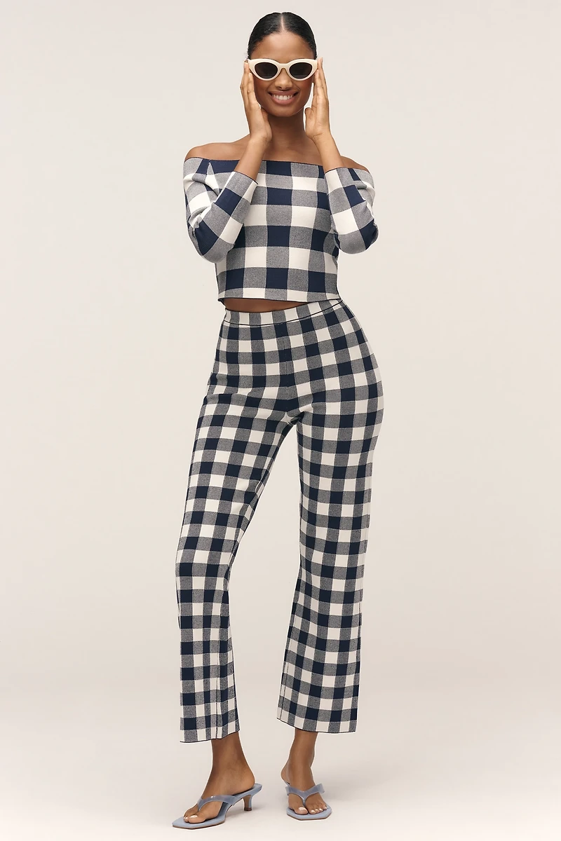 SER.O.YA Talia Mid-Rise Crop Flare Pants