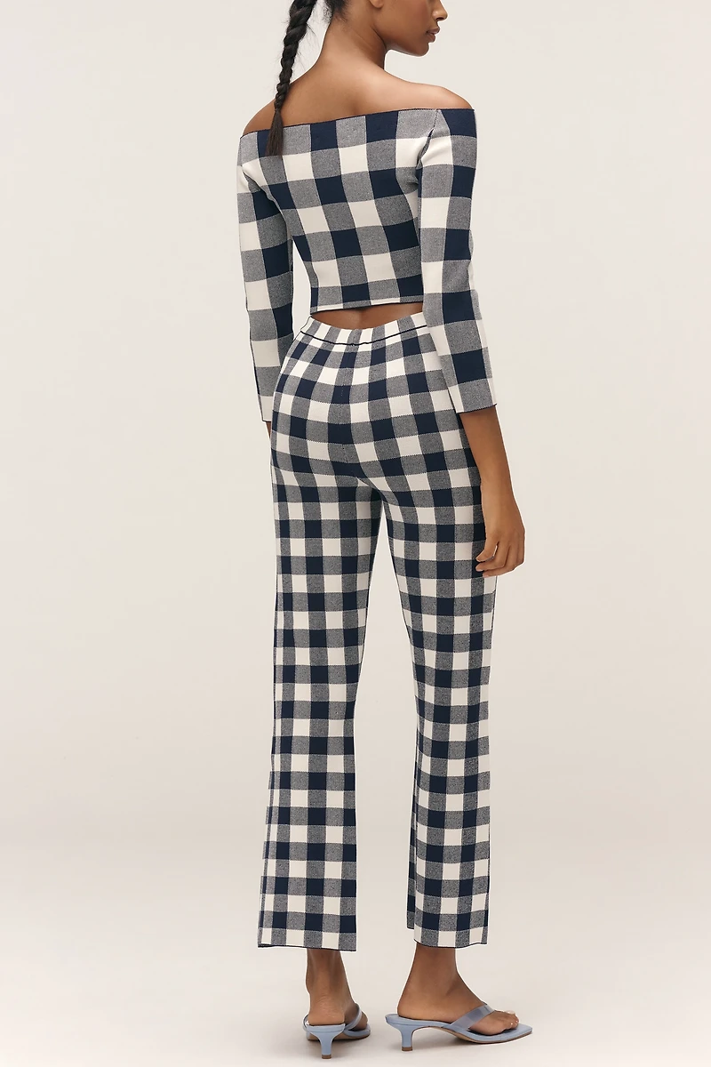 SER.O.YA Talia Mid-Rise Crop Flare Pants