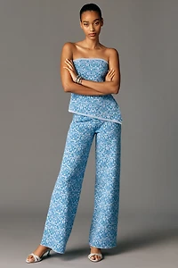 Maeve Jacquard Sweater Pull-On Pants