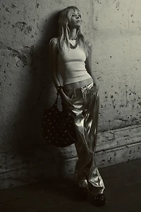rag & bone Logan Faux-Leather High-Rise Wide-Leg Pants