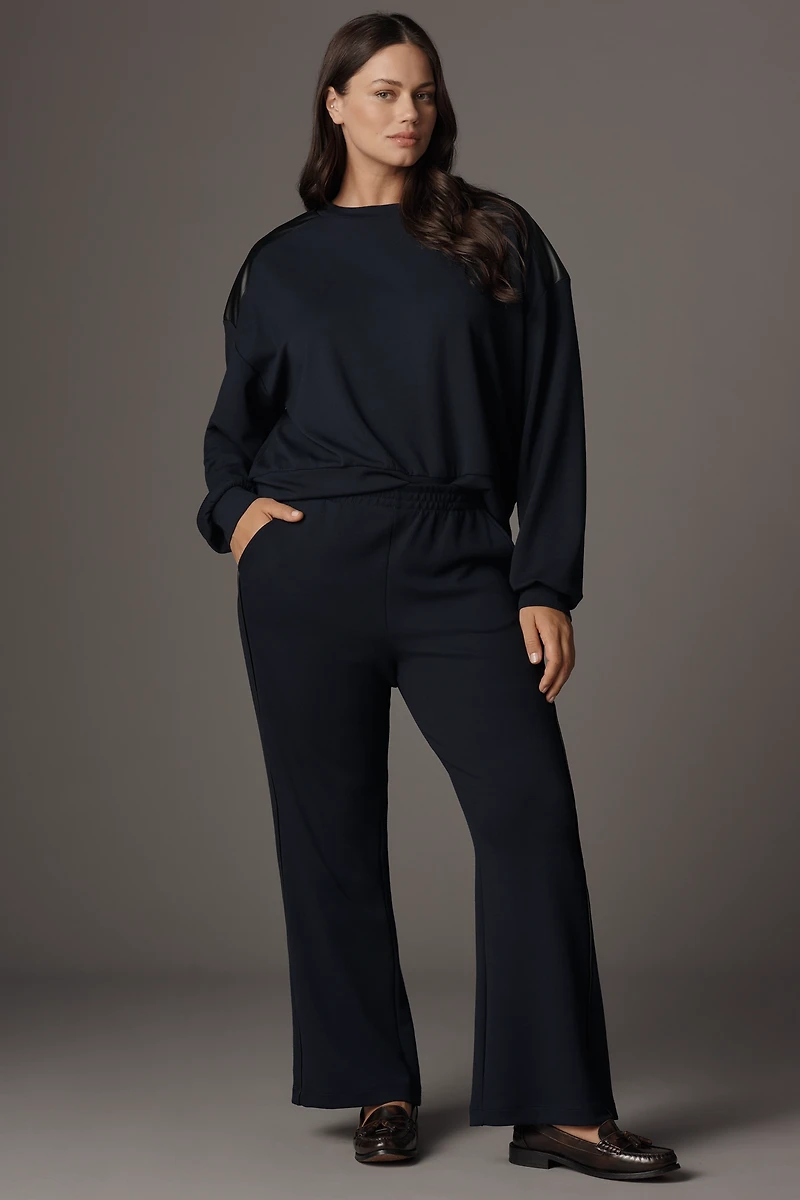 The Brooklin Knit Wide-Leg Pull-On Pants