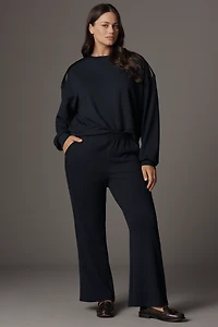 The Brooklin Knit Wide-Leg Pull-On Pants