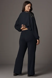 The Brooklin Knit Wide-Leg Pull-On Pants