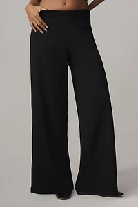 Maeve Knit Wide-Leg Pull-On Pants