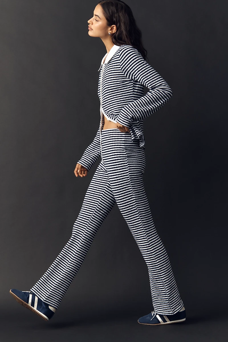 Maeve Knit Stripe Flare Pants