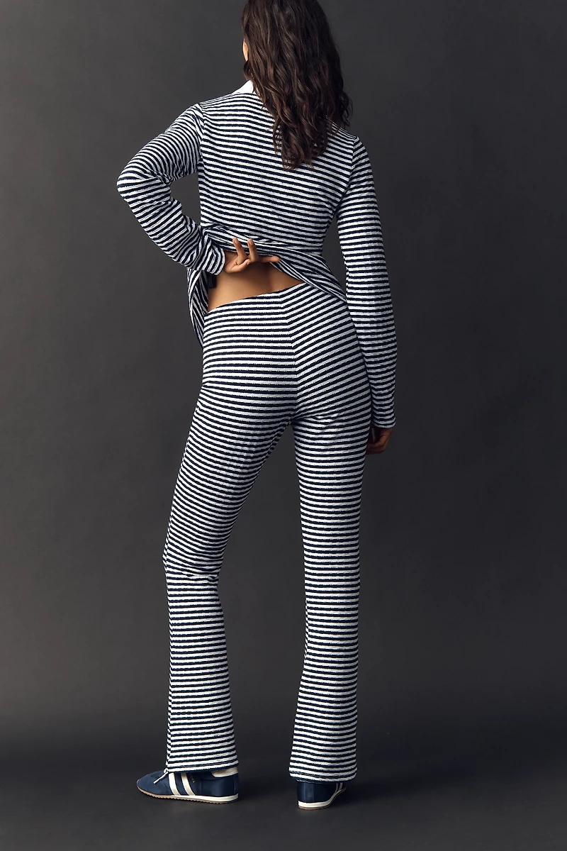 Maeve Knit Stripe Flare Pants