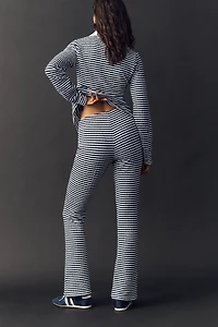 Maeve Knit Stripe Flare Pants
