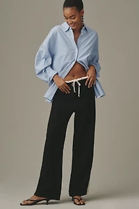 Maeve Crochet Track Stripe Pant