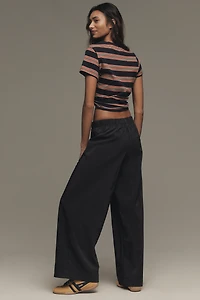 Maeve Pull-On Wide-Leg Trousers
