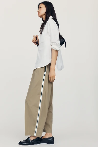 By Anthropologie Oversized Track Trousers