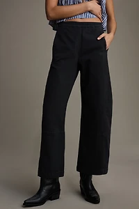 The Izzie Relaxed Pull-On Barrel Pants by Pilcro