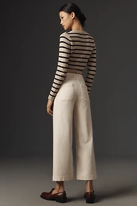 The Colette Corduroy Crop Wide-Leg Pants by Maeve