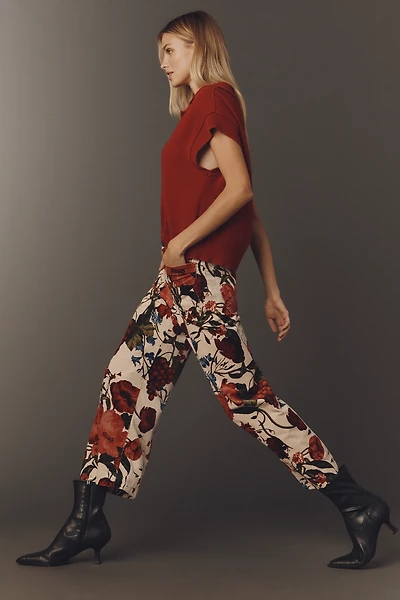 The Colette Corduroy Crop Wide-Leg Pants by Maeve