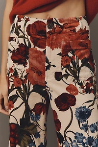 The Colette Corduroy Crop Wide-Leg Pants by Maeve