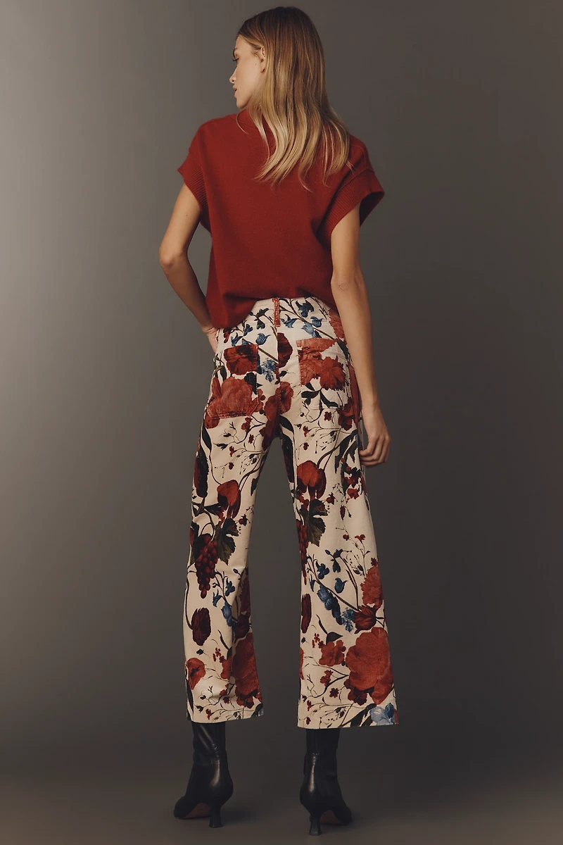 The Colette Corduroy Crop Wide-Leg Pants by Maeve