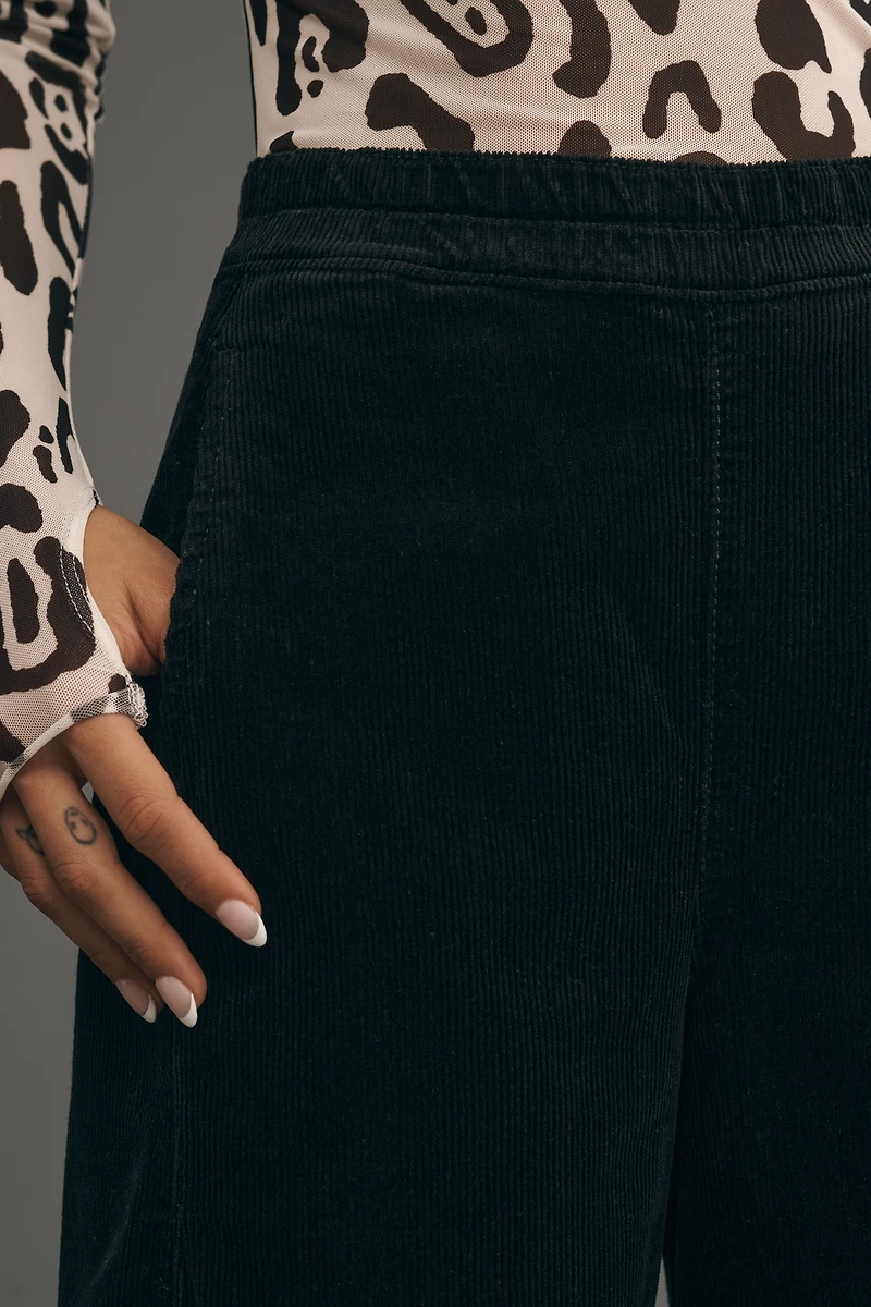 The Izzie Relaxed Pull-On Barrel Pants by Pilcro: Corduroy Edition
