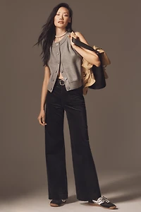 The Colette Corduroy Full-Length Wide-Leg Pants by Maeve