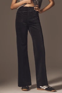 The Colette Corduroy Full-Length Wide-Leg Pants by Maeve