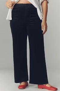 The Colette Corduroy Full-Length Wide-Leg Pants by Maeve