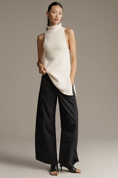 The Izzie Relaxed Pull-On Barrel Pants by Pilcro: Twill Edition