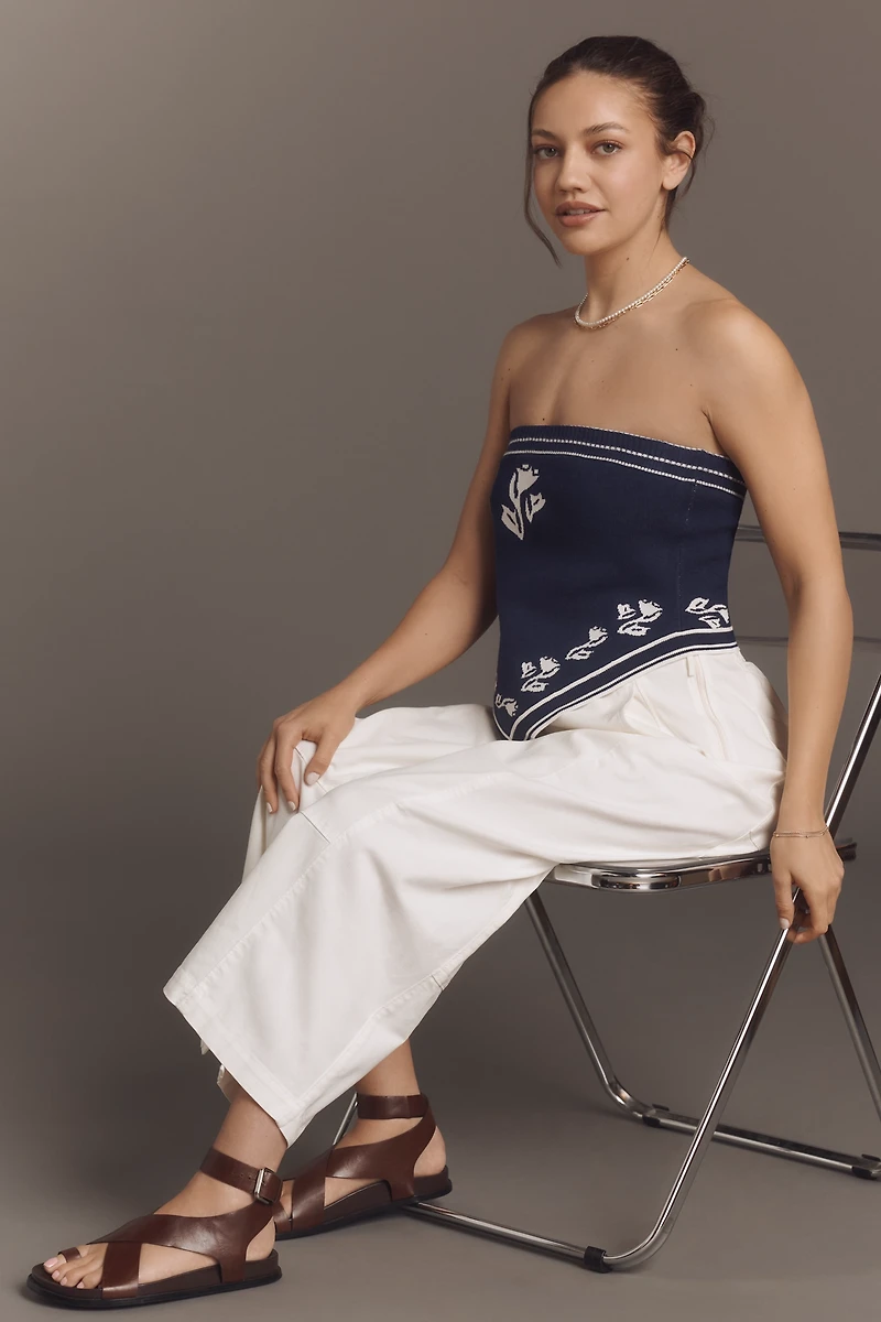 The Izzie Relaxed Pull-On Barrel Pants by Pilcro: Twill Edition