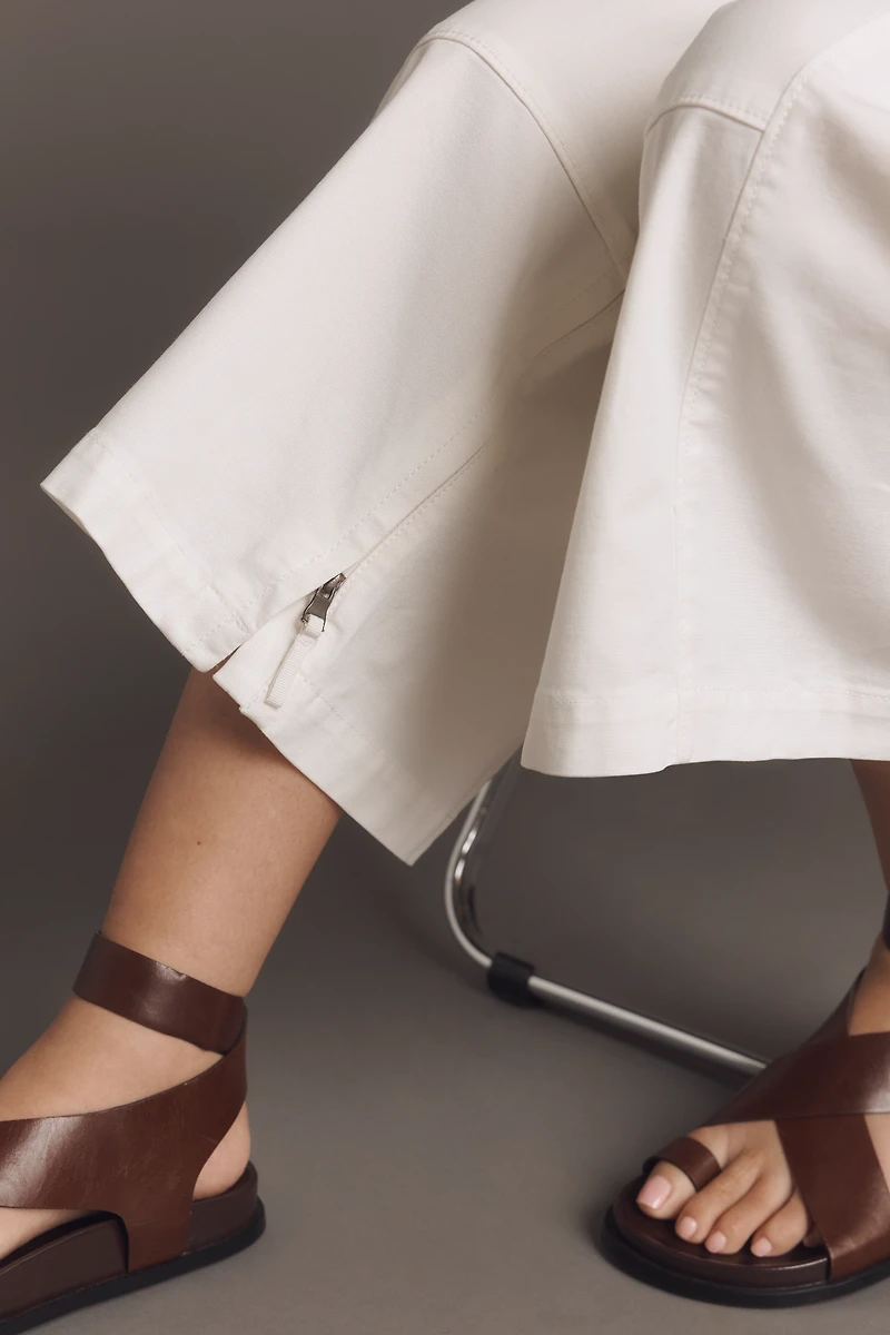 The Izzie Relaxed Pull-On Barrel Pants by Pilcro: Twill Edition