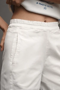 The Izzie Relaxed Pull-On Barrel Pants by Pilcro: Twill Edition
