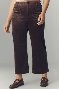 The Colette Corduroy Crop Wide-Leg Pants by Maeve
