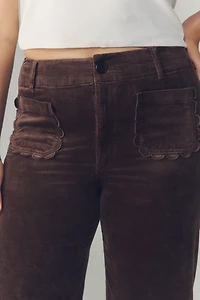 The Colette Corduroy Crop Wide-Leg Pants by Maeve