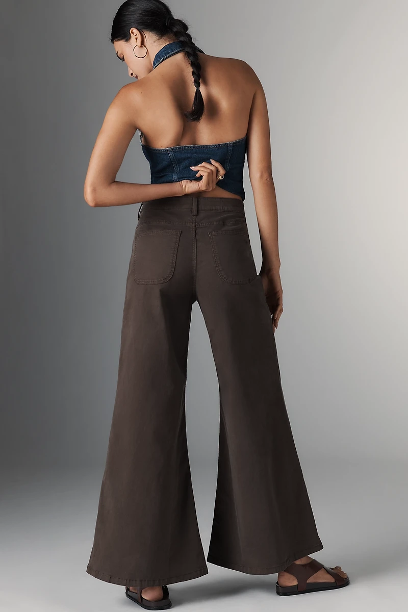 Pilcro High-Rise Wide-Leg Flare Pants
