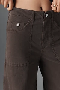 Pilcro High-Rise Wide-Leg Flare Pants
