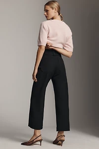 The Colette Crop Stretch-Twill Pants by Maeve