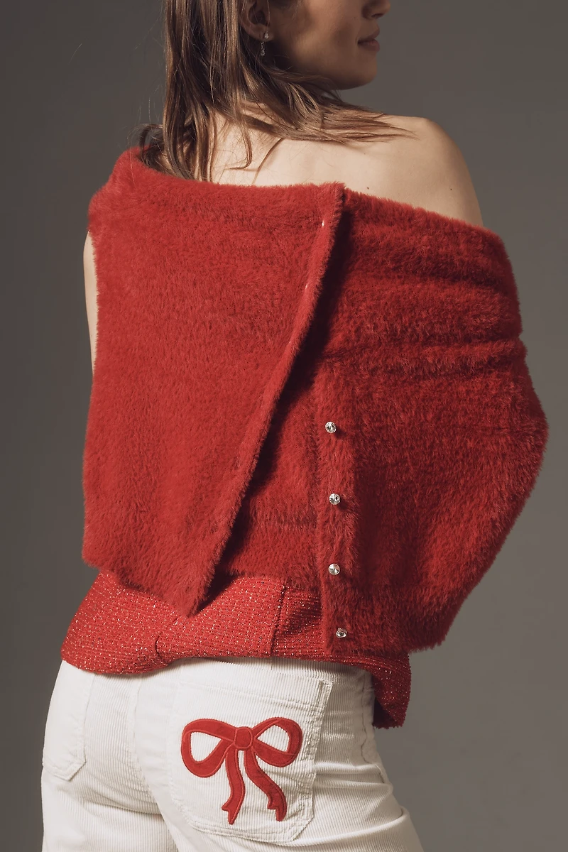 The Colette Bow Corduroy Crop Wide-Leg Pants by Maeve