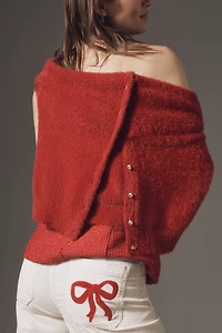 The Colette Bow Corduroy Crop Wide-Leg Pants by Maeve