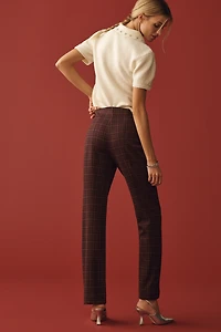 The Poppy Full-Length Plaid Pull-On Pants by Maeve