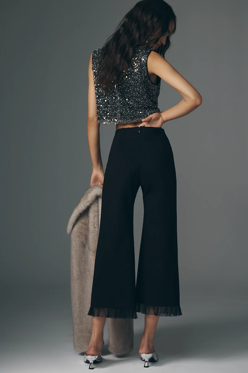 The Colette Tulle Ruffle Crop Party Pants by Maeve